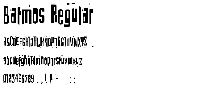 Batmos Regular font